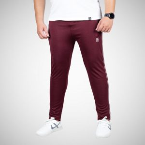 trousers for men - maroon - brocode