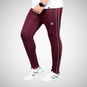 trouser for men - maroon - brocode clothing