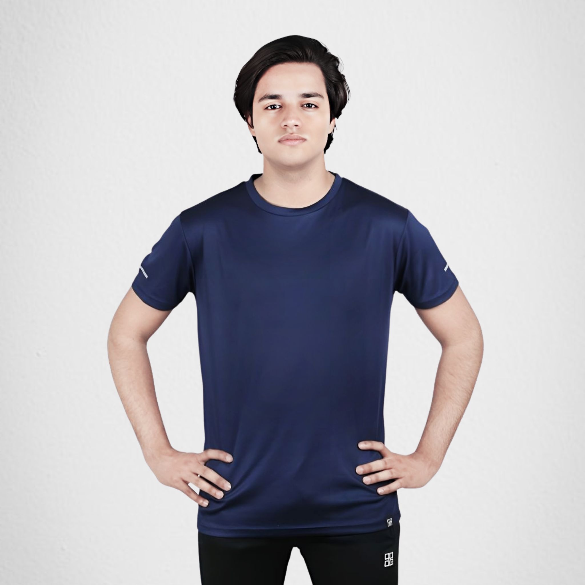 Sports Quick Dry T-Shirt - Blue Mesh