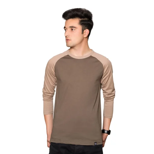 brown and skin t-shirt full sleeve - brocode