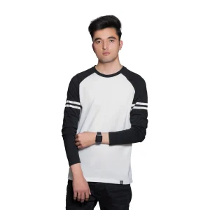 white and black full sleeve t-shirt 3 - brocode