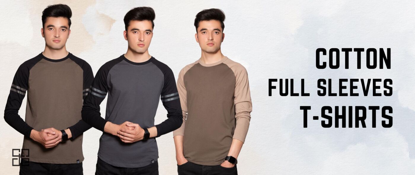 cotton full sleeves t-shirts banner - brocode