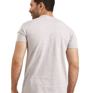plain grey tshirt back side