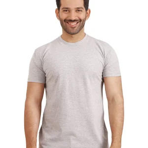 plain grey tshirt for men - brocode.pk