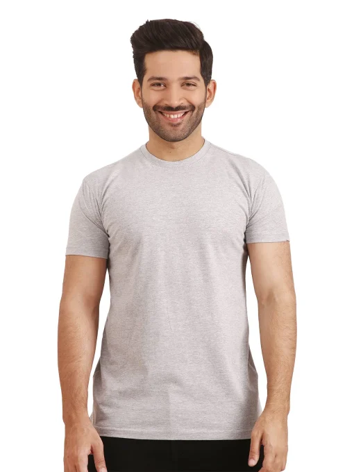 plain grey tshirt for men - brocode.pk